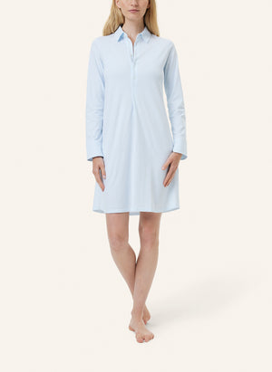 PRINCE Jersey-Nachthemd mit Kragen