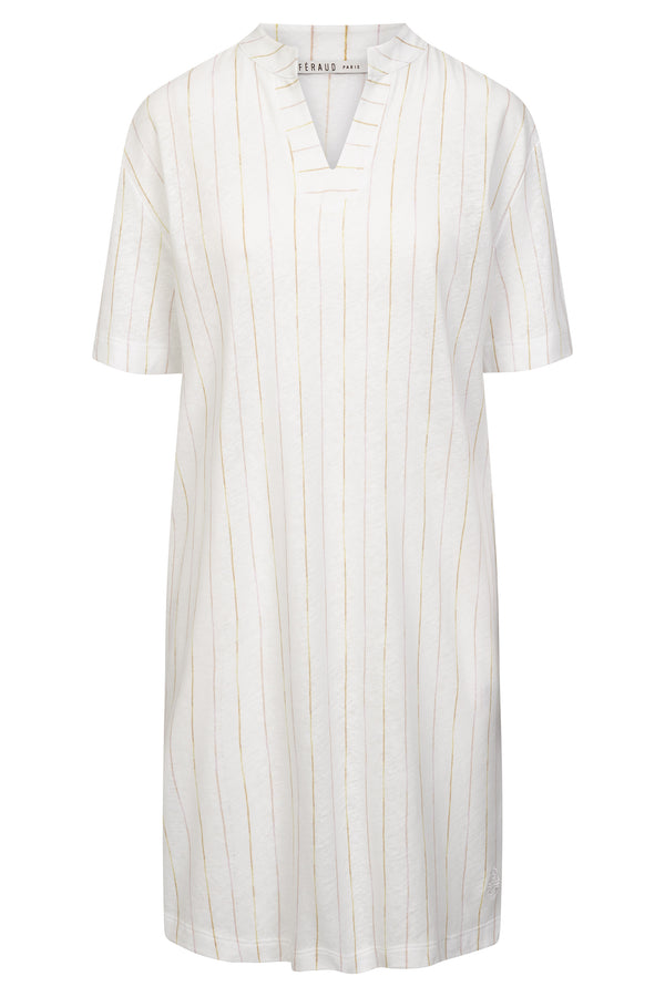 LINEN Nachthemd mit Ärmeln