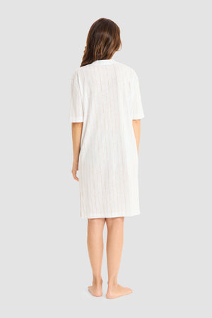 LINEN Nachthemd mit Ärmeln