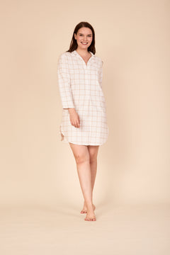 CHECKO Flanell-Nachthemd