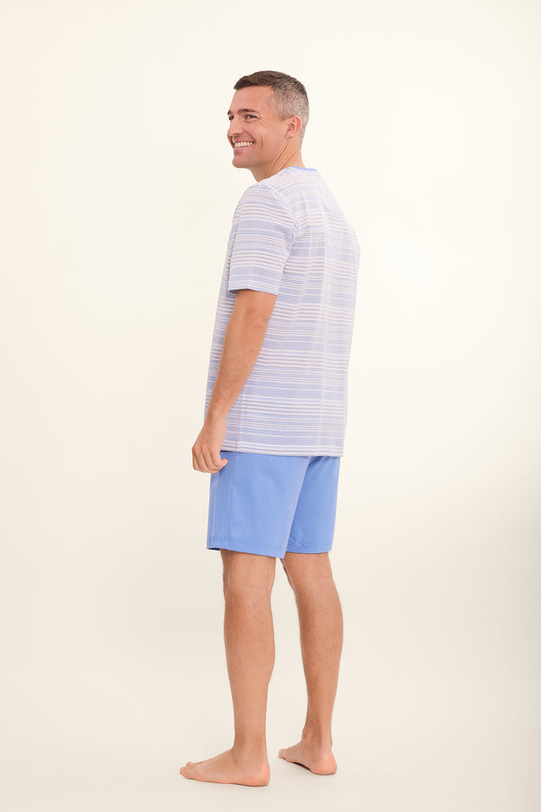 PIQUESTREIF kurzer Pyjama