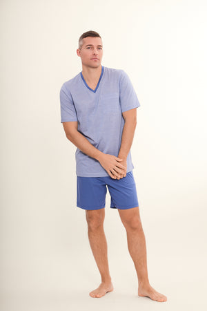 BLAUGRAU kurzer Pyjama