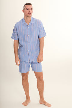 SEGELBLAU kurzer Pyjama