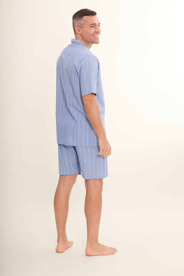 SEGELBLAU kurzer Pyjama