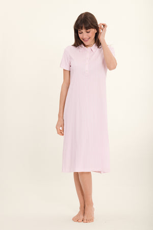 STRIPES Nachthemd mit Kragen