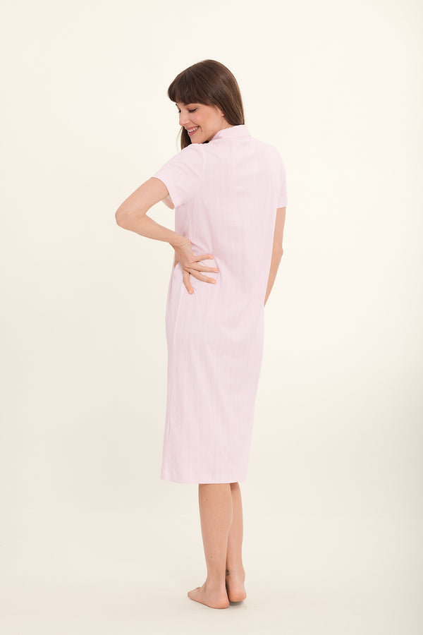 STRIPES Nachthemd mit Kragen