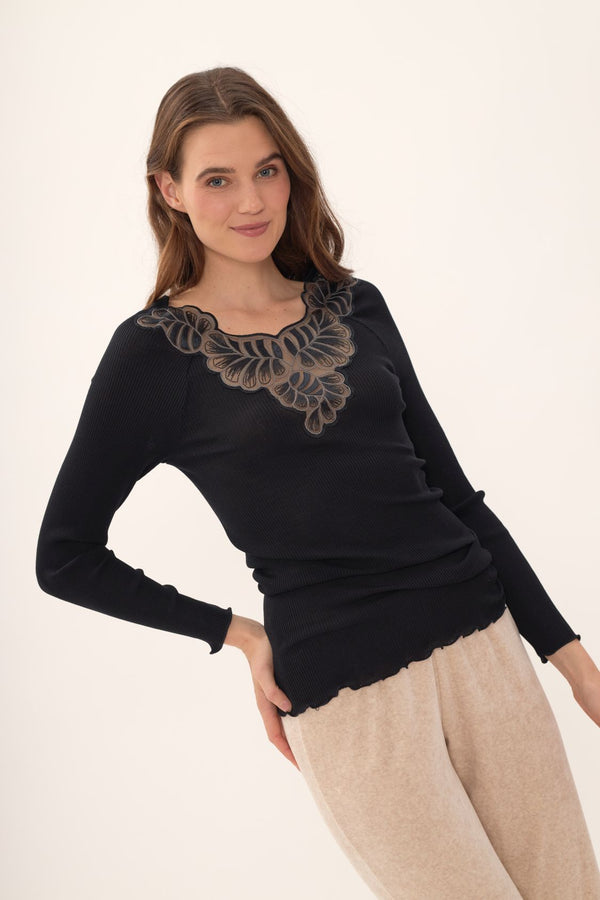 RICAMATO Wolle-Seide-Shirt