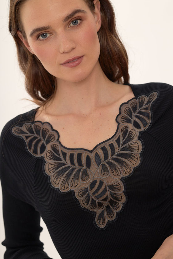 RICAMATO Wolle-Seide-Shirt