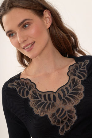 RICAMATO Wolle-Seide-Shirt