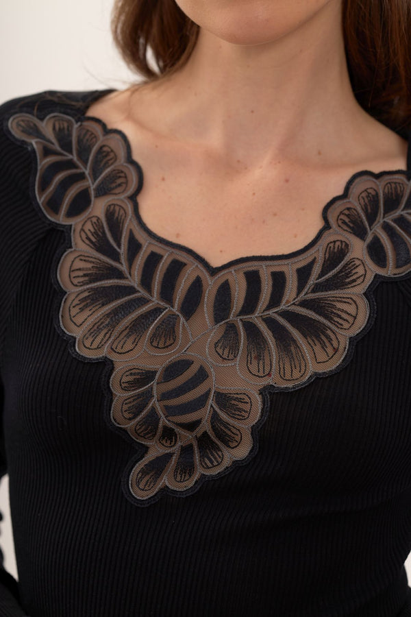 RICAMATO Wolle-Seide-Shirt