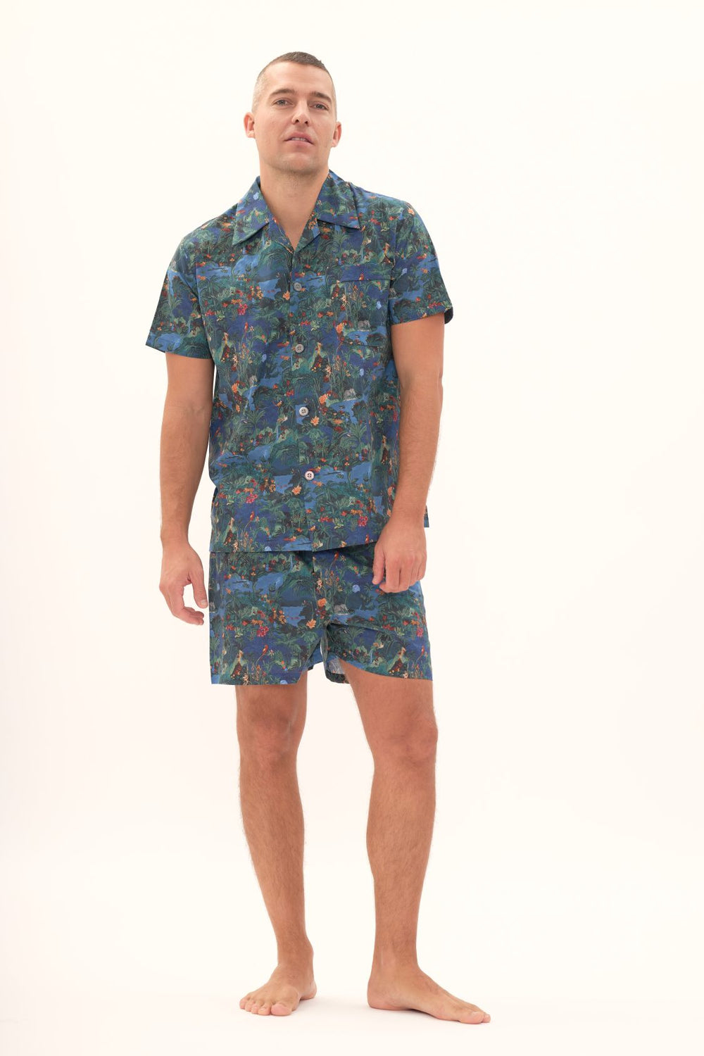 MIDNIGHT JUNGLE kurzer Pyjama