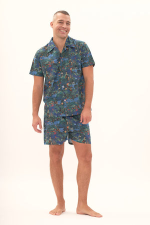 MIDNIGHT JUNGLE kurzer Pyjama