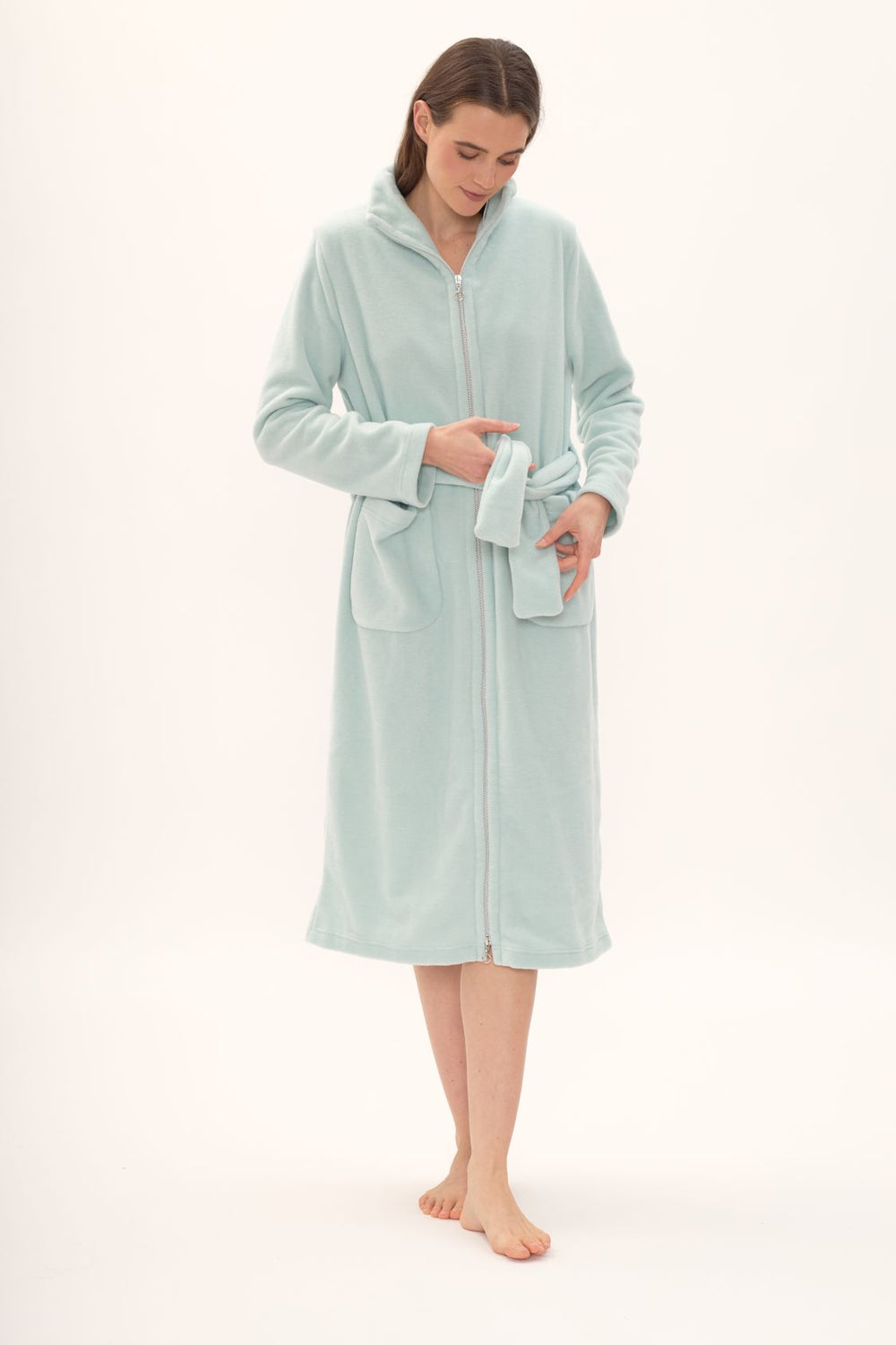 FLEECE Zip Morgenmantel