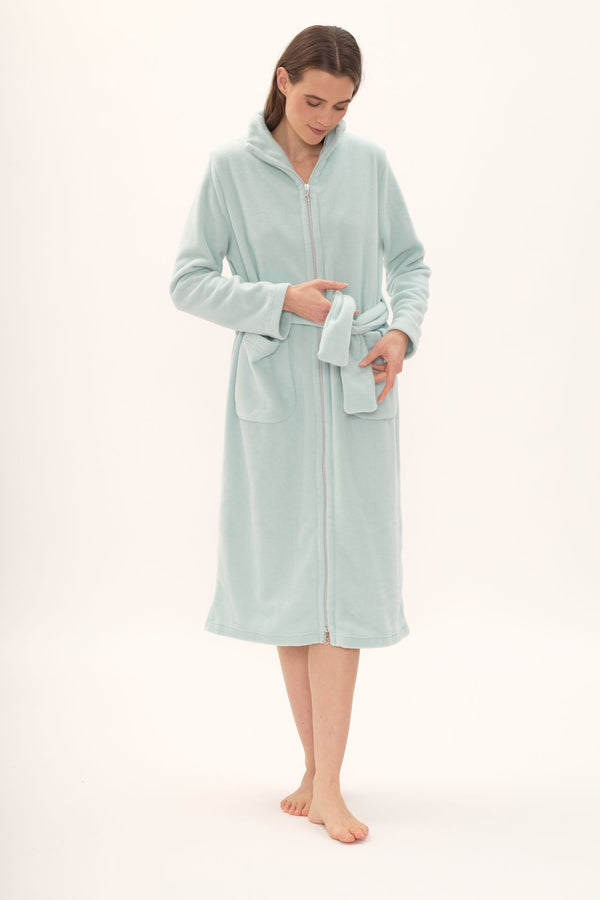 FLEECE Zip Morgenmantel