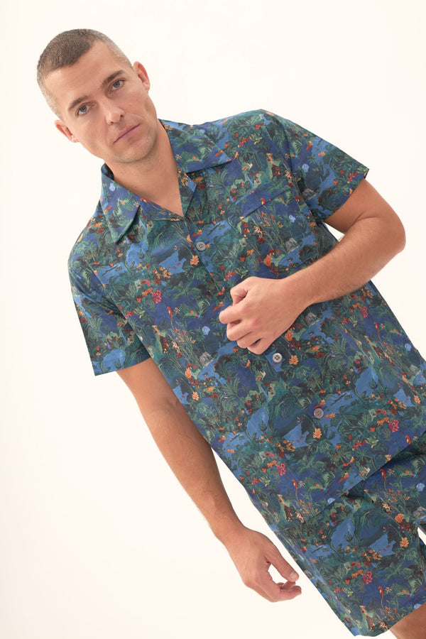 MIDNIGHT JUNGLE kurzer Pyjama