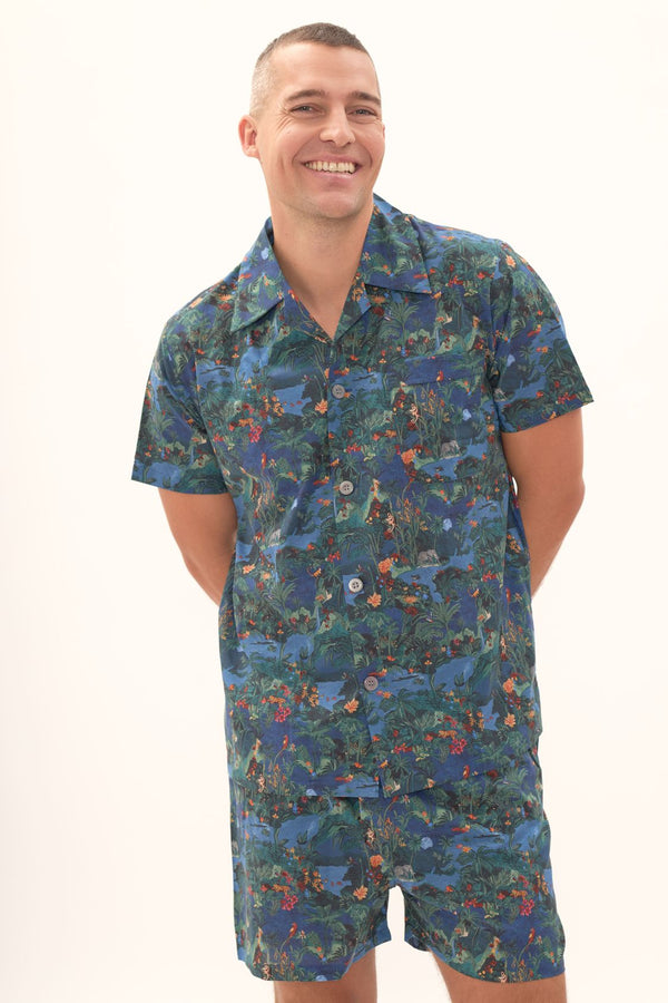 MIDNIGHT JUNGLE kurzer Pyjama