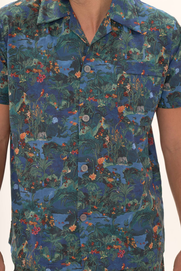 MIDNIGHT JUNGLE kurzer Pyjama