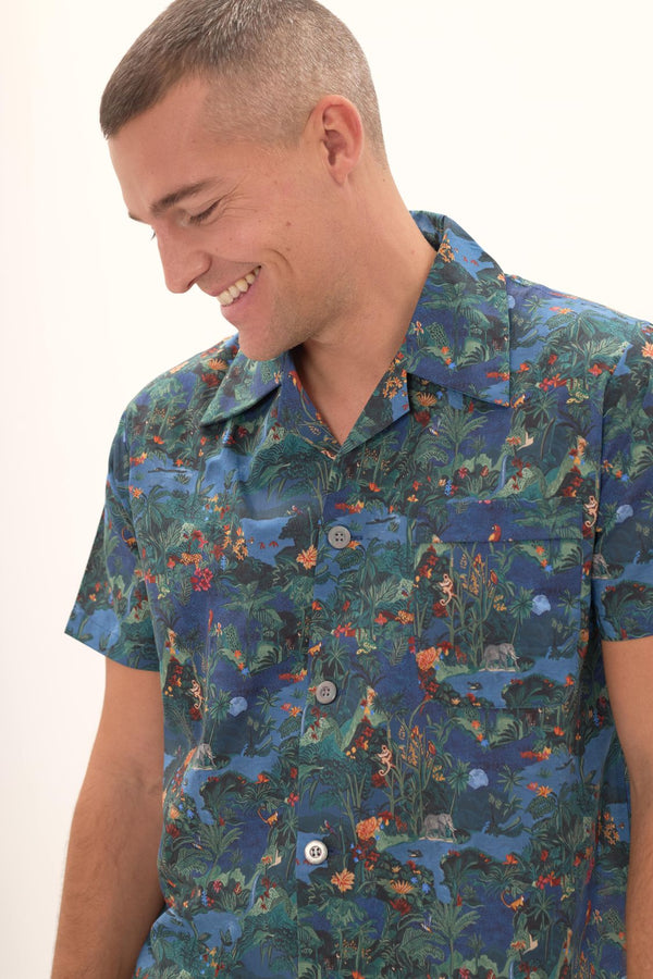 MIDNIGHT JUNGLE kurzer Pyjama