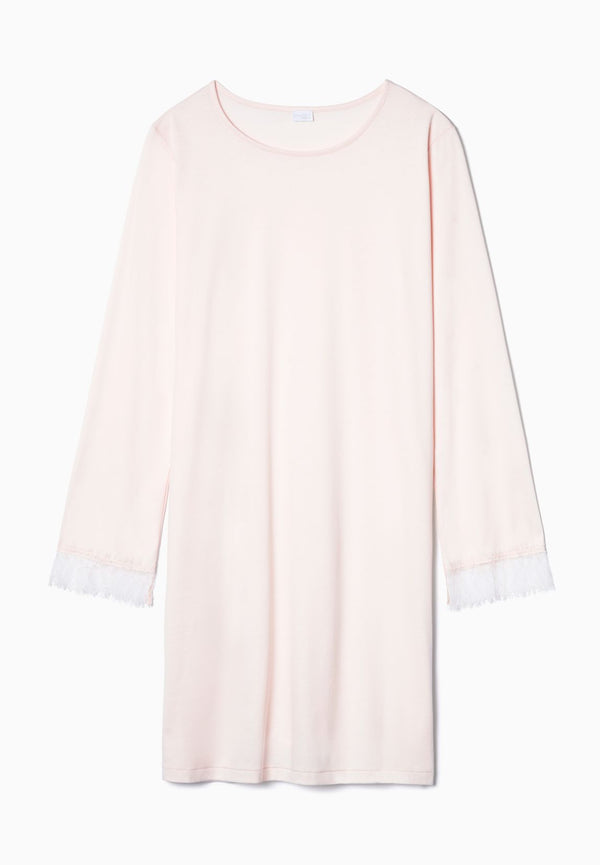 LIGHT APRICOT Langarm-Nachthemd