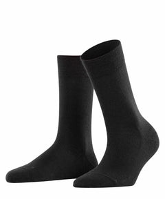 BERLIN Merino-Socken SCHWARZ