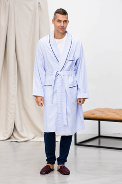 EINS Flanell-Morgenmantel